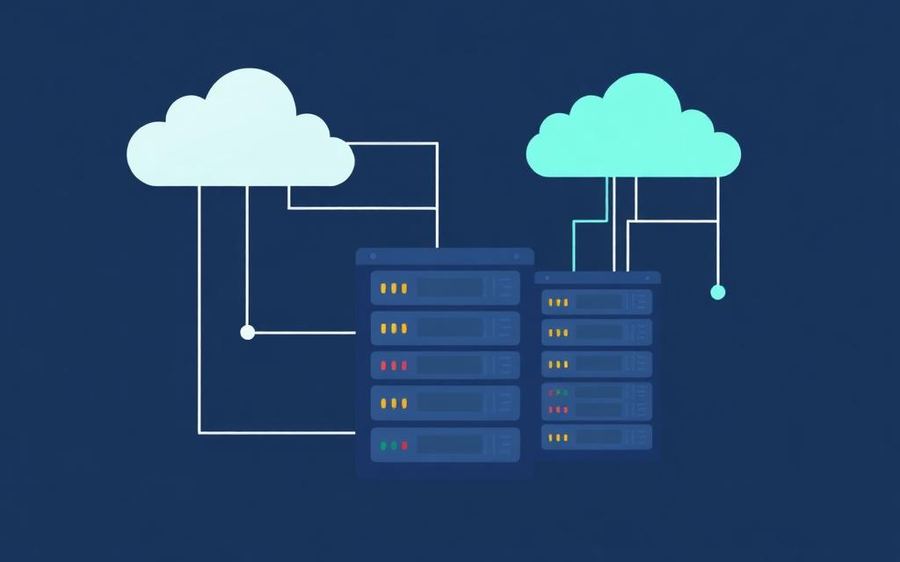 Hosting and Cloud Infrastructure illustration